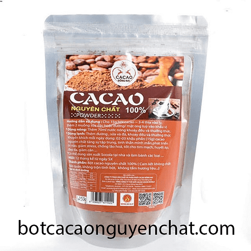 Bột cacao nguyên chất túi zip 500g